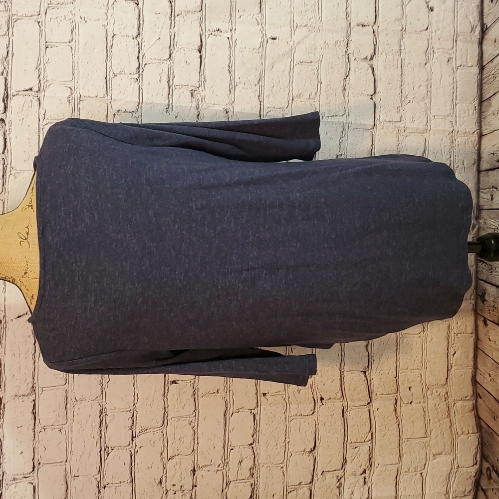 Chelsea & Theodore Dark Blue Sweater 3/4 Sleeves EUC Size M - Picture 4 of 6